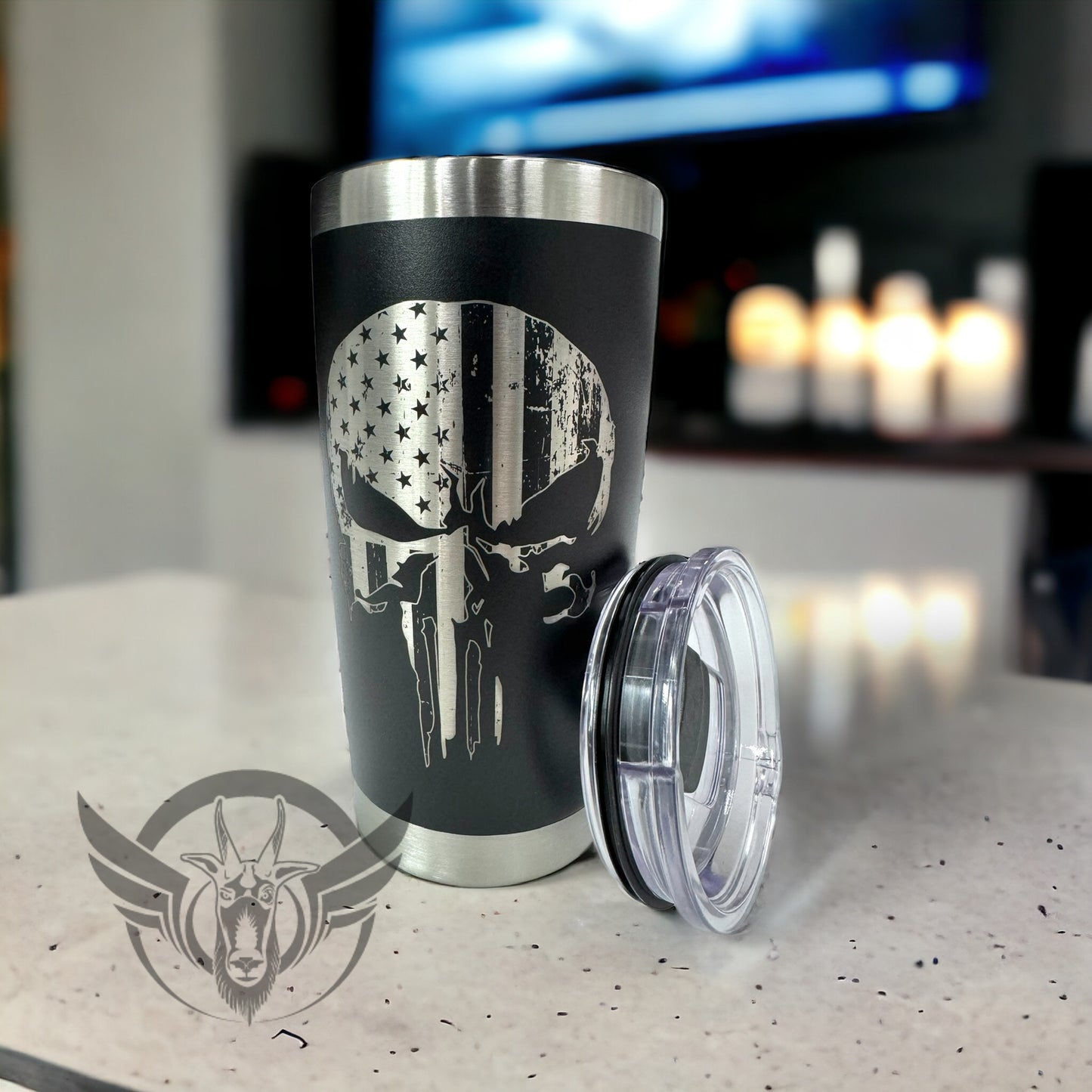 20oz Punisher Flag Tumbler
