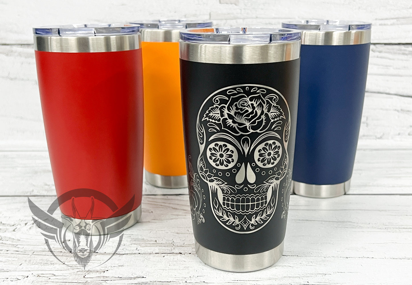 20oz Sugar Skull Tumbler