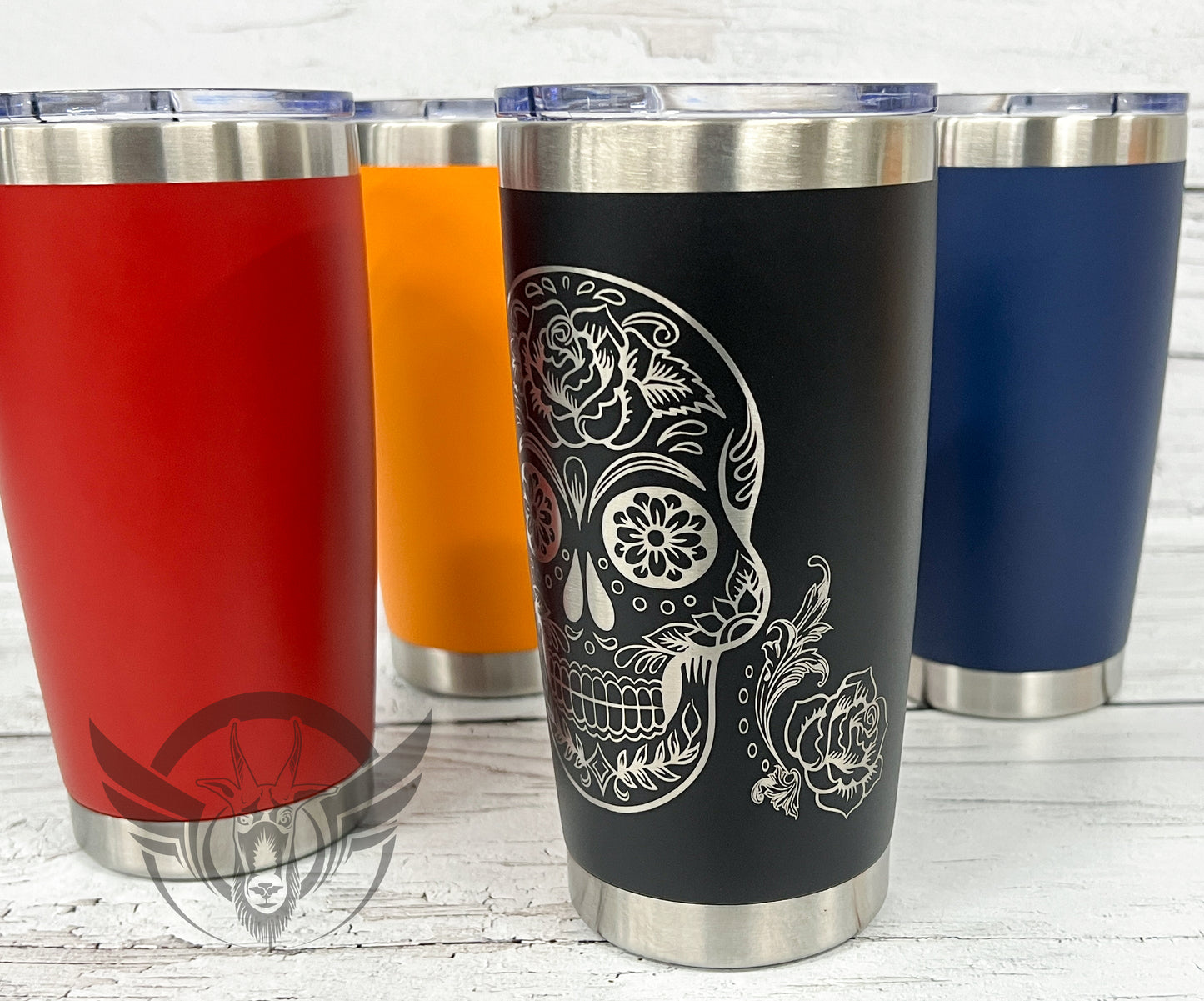 20oz Sugar Skull Tumbler