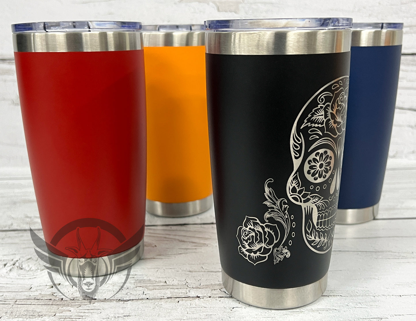 20oz Sugar Skull Tumbler