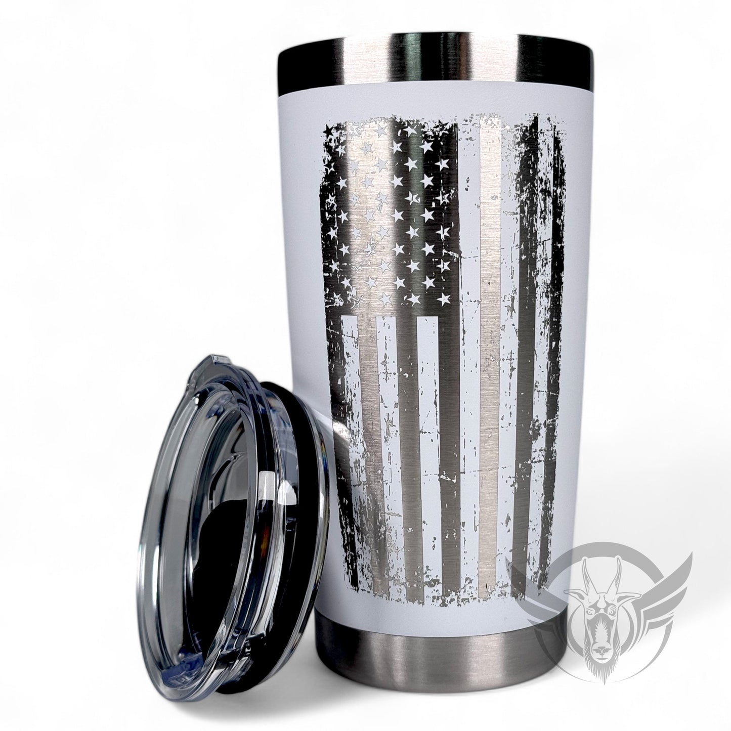 20oz Distressed Flag Tumbler