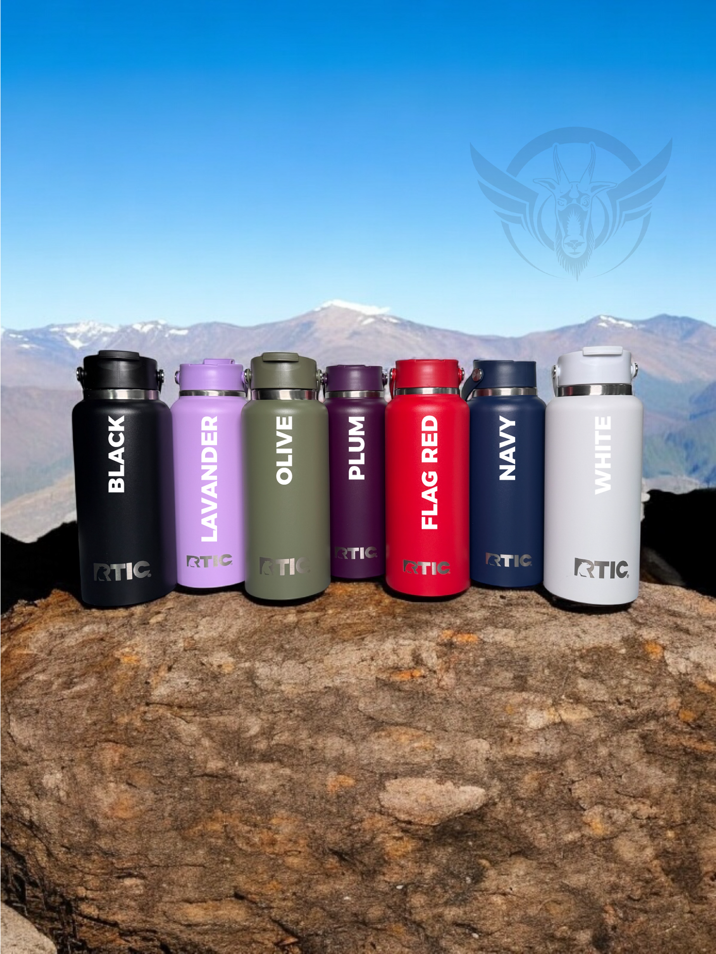 32oz - Laser Engraved Kraken graphics on a RTIC bottle with leak proof cap - Ceramic lined for great taste - Personalized water bottle